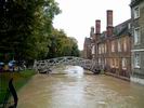 Floods at the Mathematical Bridge
