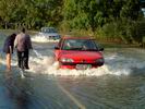 Floods - Cars crossing Mill Way