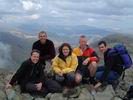 At the top of Scafell Pike