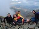 At the top of Scafell Pike
