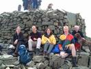 Taking a rest on Scafell Pike