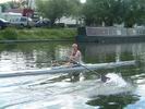 Sculling - Konrad on the Cam