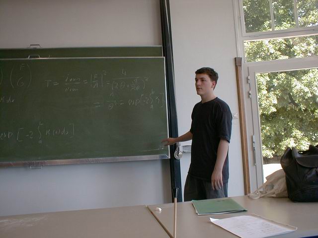 Seminarvortrag von Sebastian