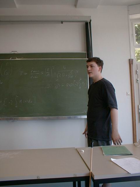 Seminarvortrag von Sebastian