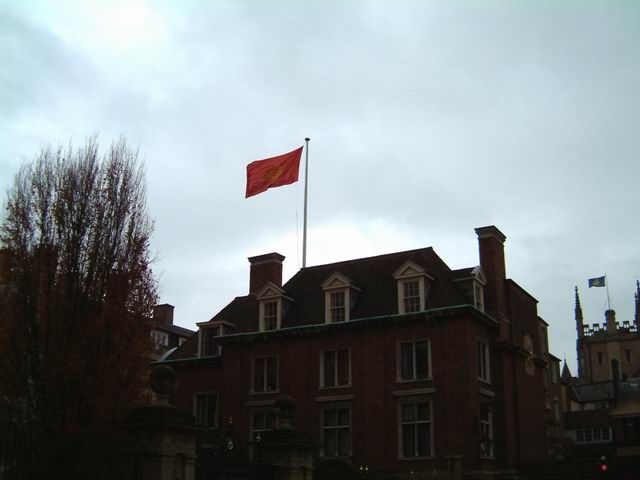 Woodlark with College Flag