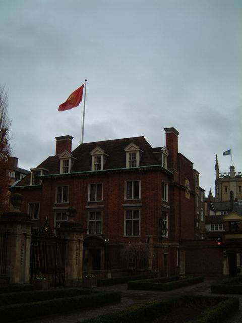Woodlark with College Flag