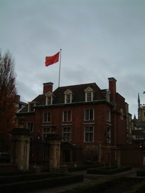 Woodlark with College Flag