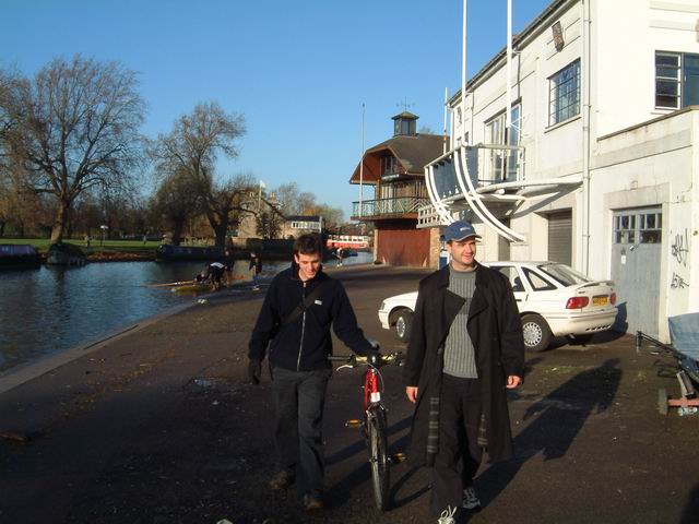 Andrew & Chris arrive for Sculling