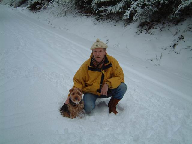 Winterspaziergang: Papa & Rezzo