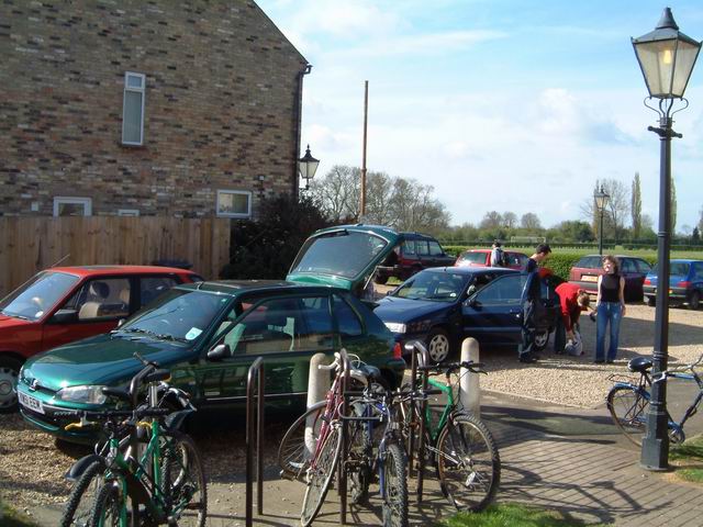 Packing the Cars for the Lakes