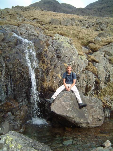 Descending from Scafell Pike