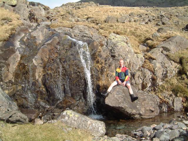 Descending from Scafell Pike