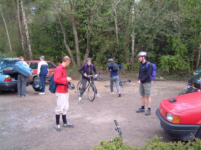 Getting ready for the bike tour