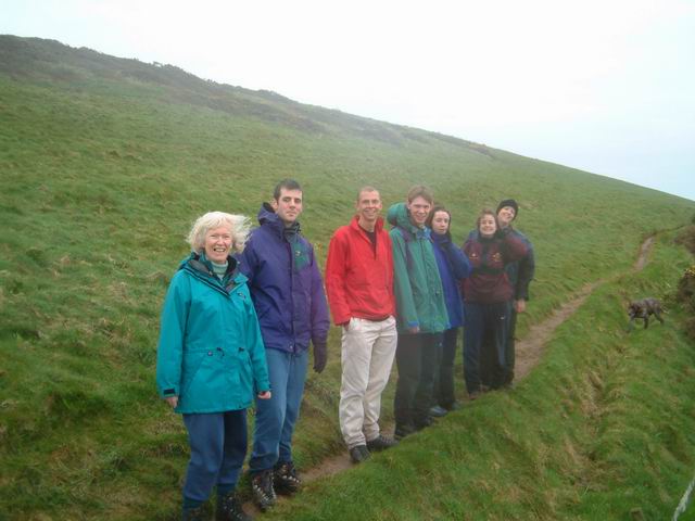 Walking along the coast