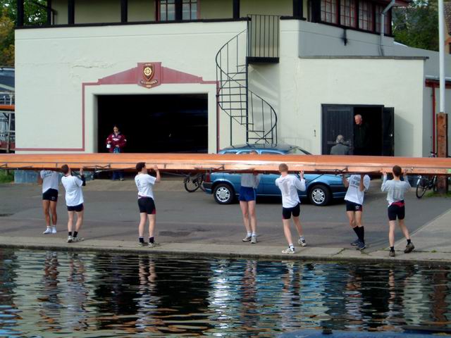 Rowing Outing - Getting ready