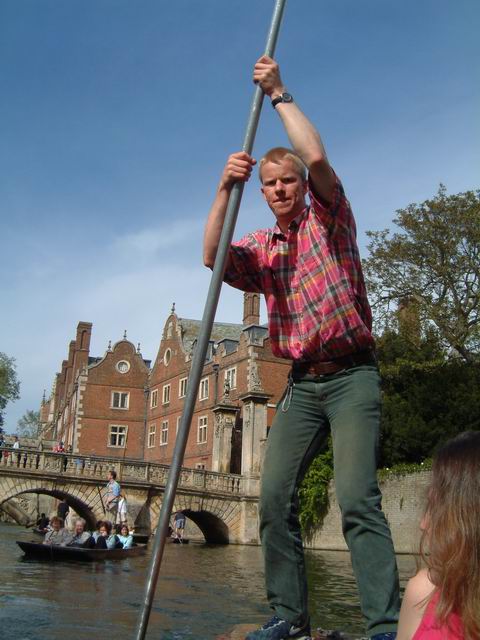 Punting - Konrad at St. John
