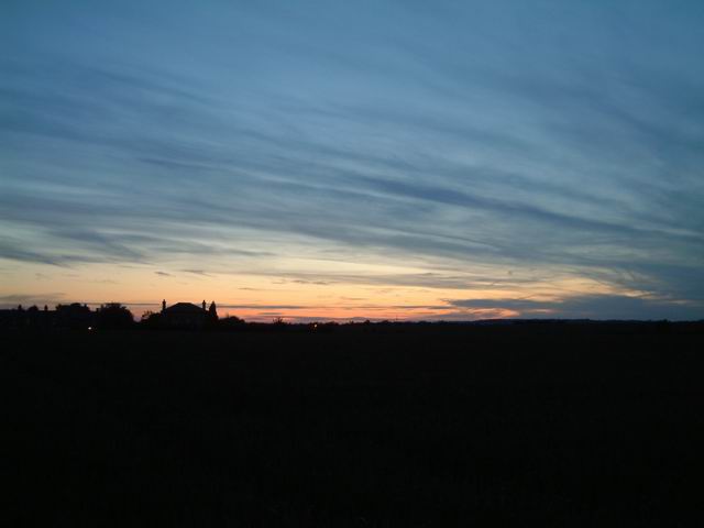 Evening Sky at Grantchester