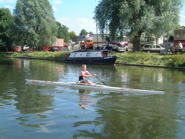 Sculling - Konrad in a Scull