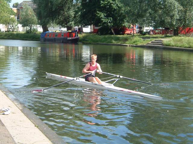 Sculling - Konrad in a Scull