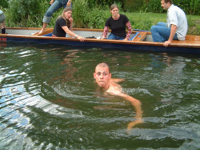 Maxime taking a Bath
