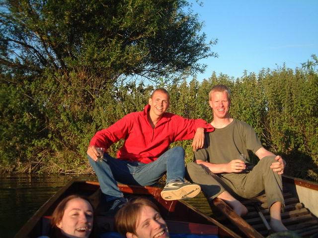 Punting back from Grantchester